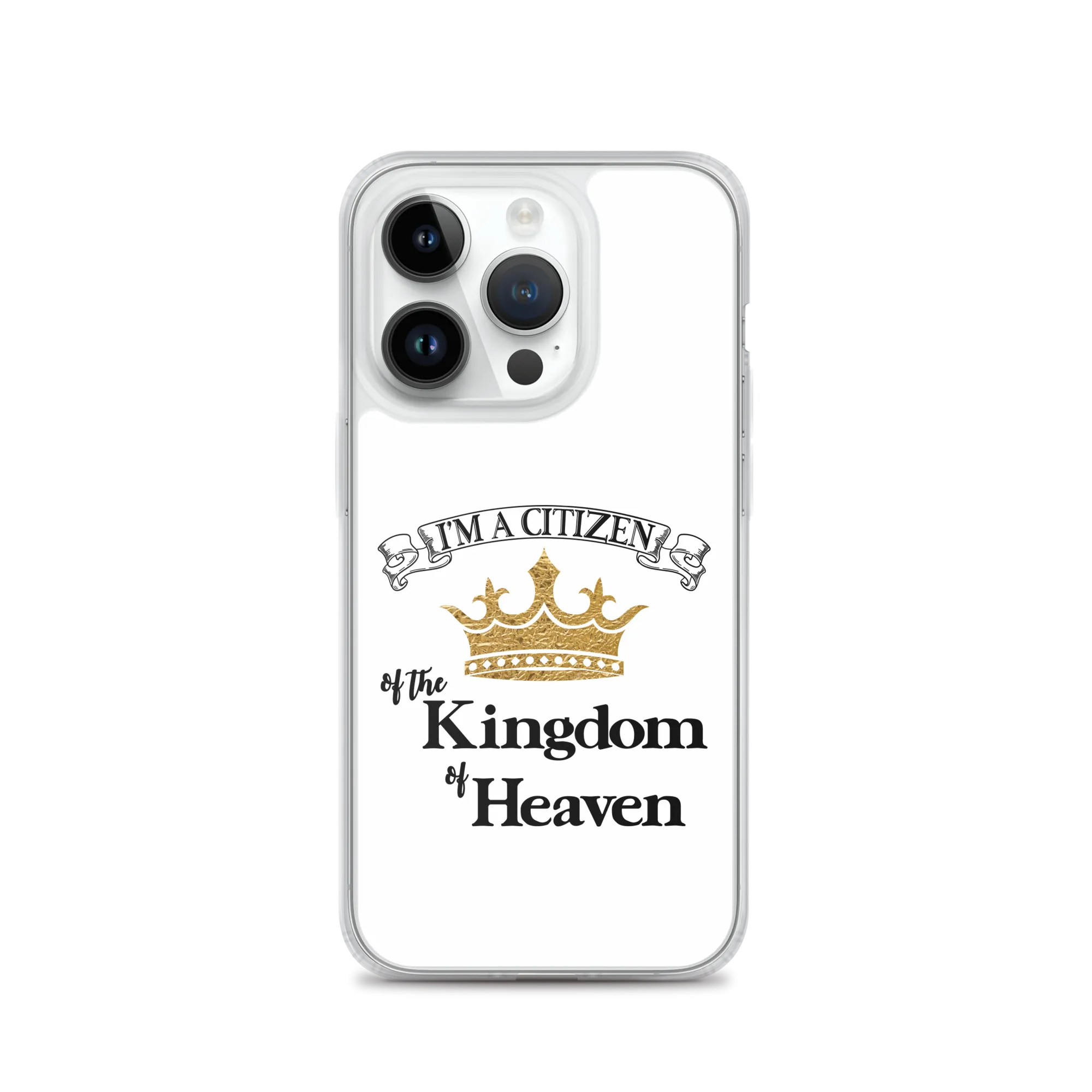 I'm a Citizen, iPhone White Case - iPhone SE thru iPhone 14 Pro Max, Black-Design