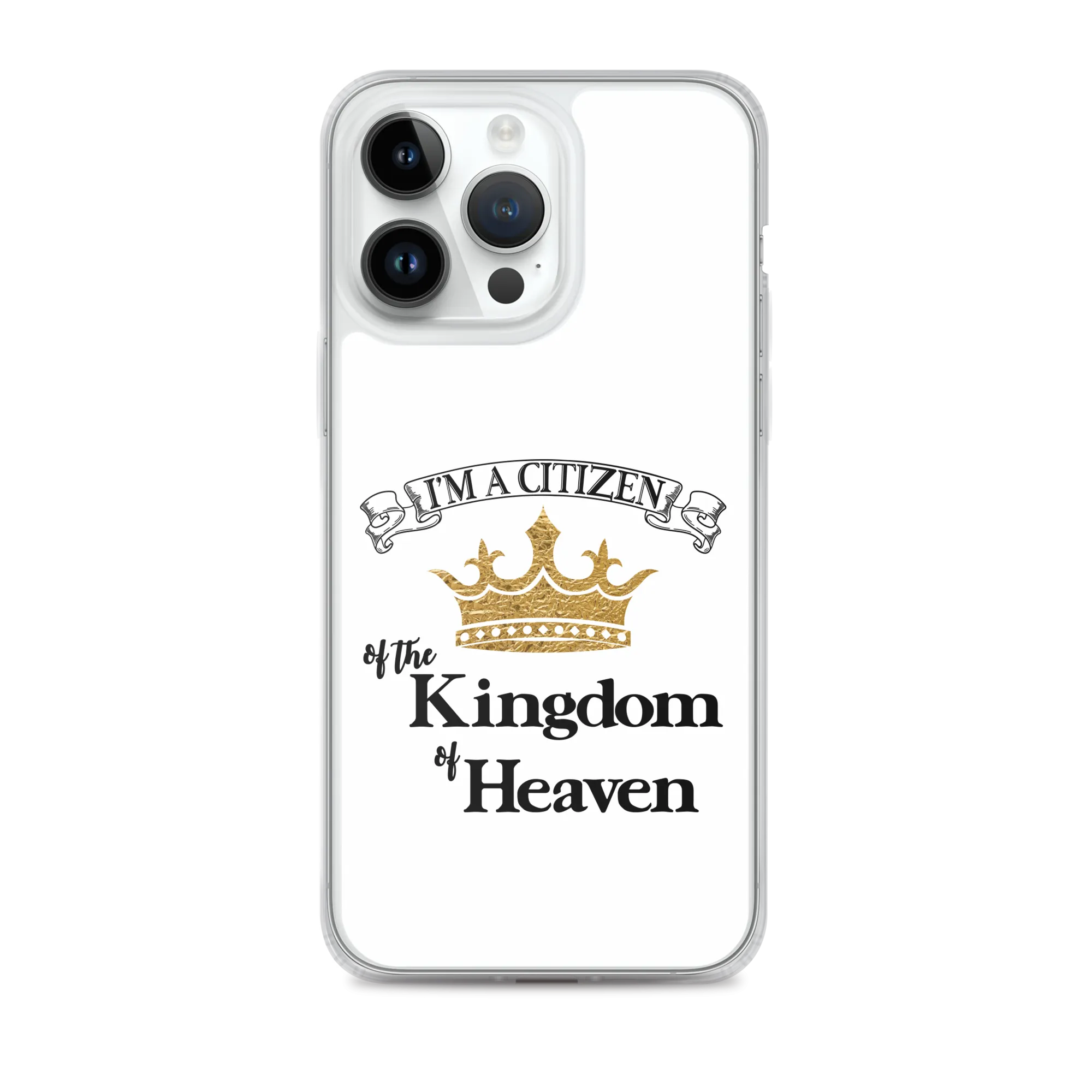 I'm a Citizen, iPhone White Case - iPhone SE thru iPhone 14 Pro Max, Black-Design