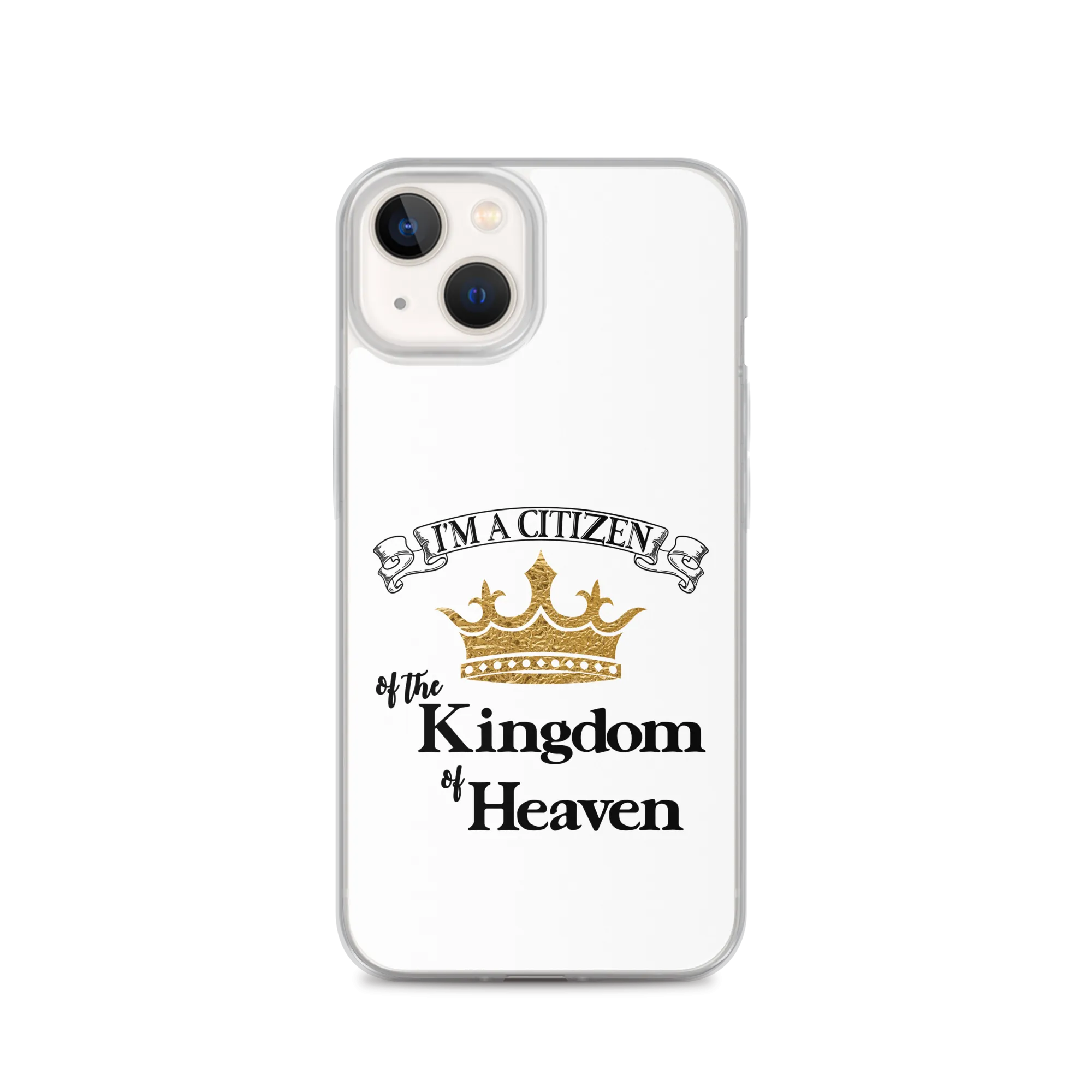 I'm a Citizen, iPhone White Case - iPhone SE thru iPhone 14 Pro Max, Black-Design