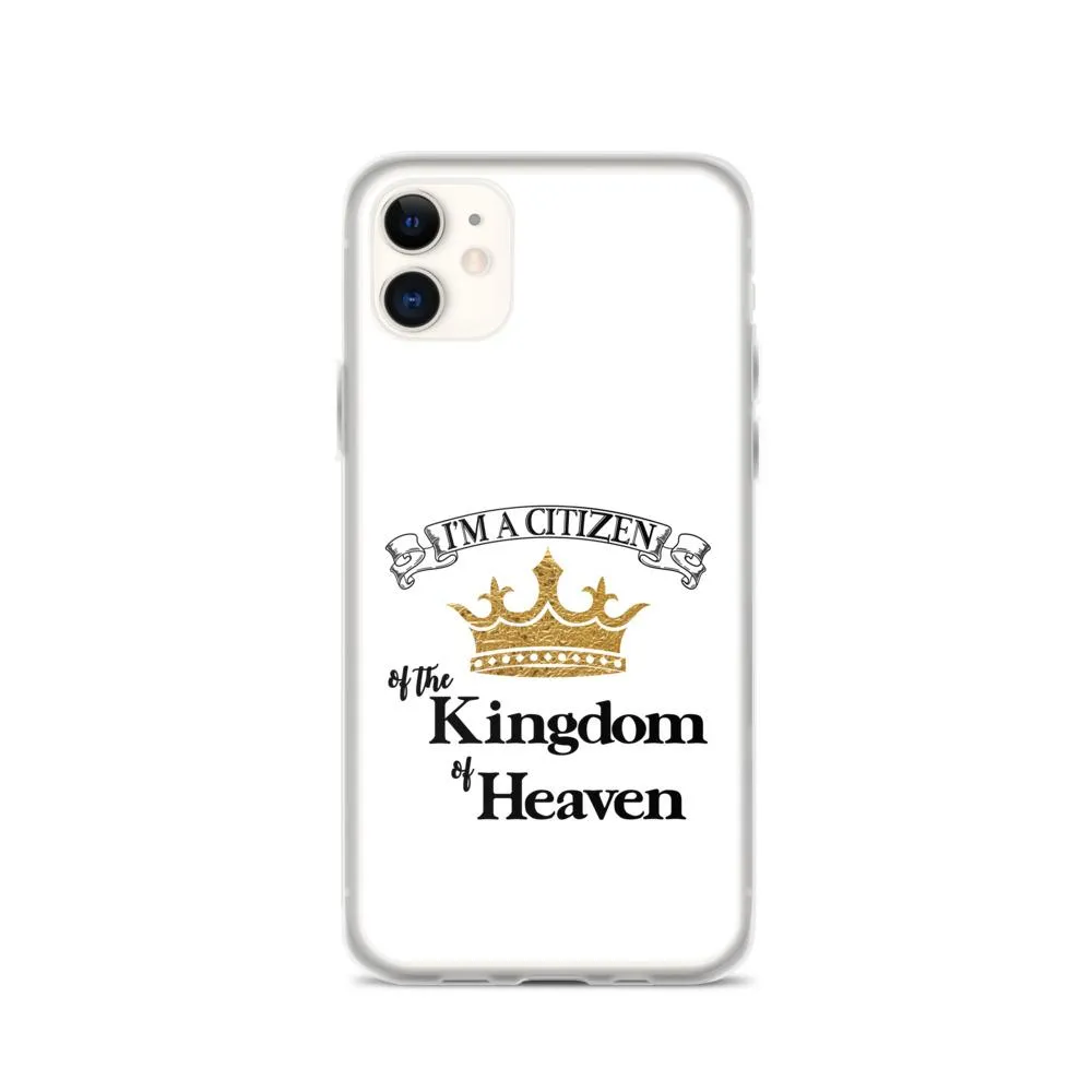 I'm a Citizen, iPhone White Case - iPhone SE thru iPhone 14 Pro Max, Black-Design