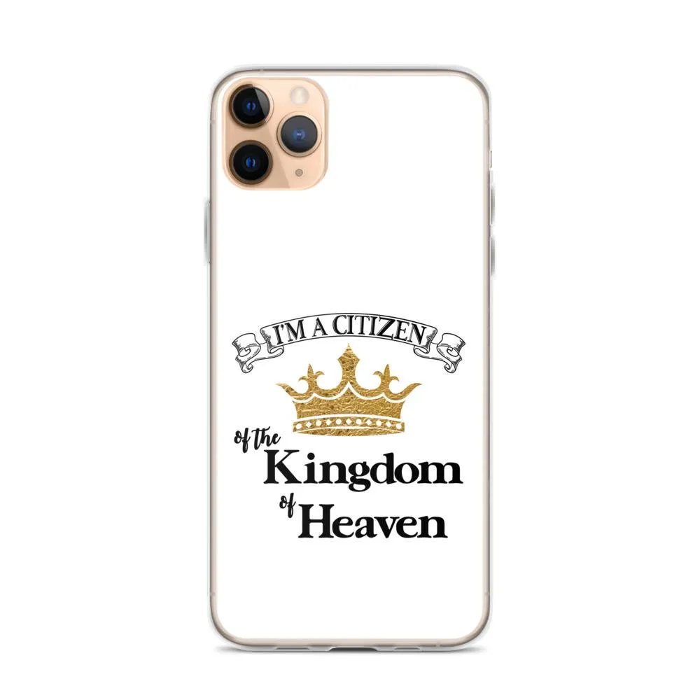 I'm a Citizen, iPhone White Case - iPhone SE thru iPhone 14 Pro Max, Black-Design