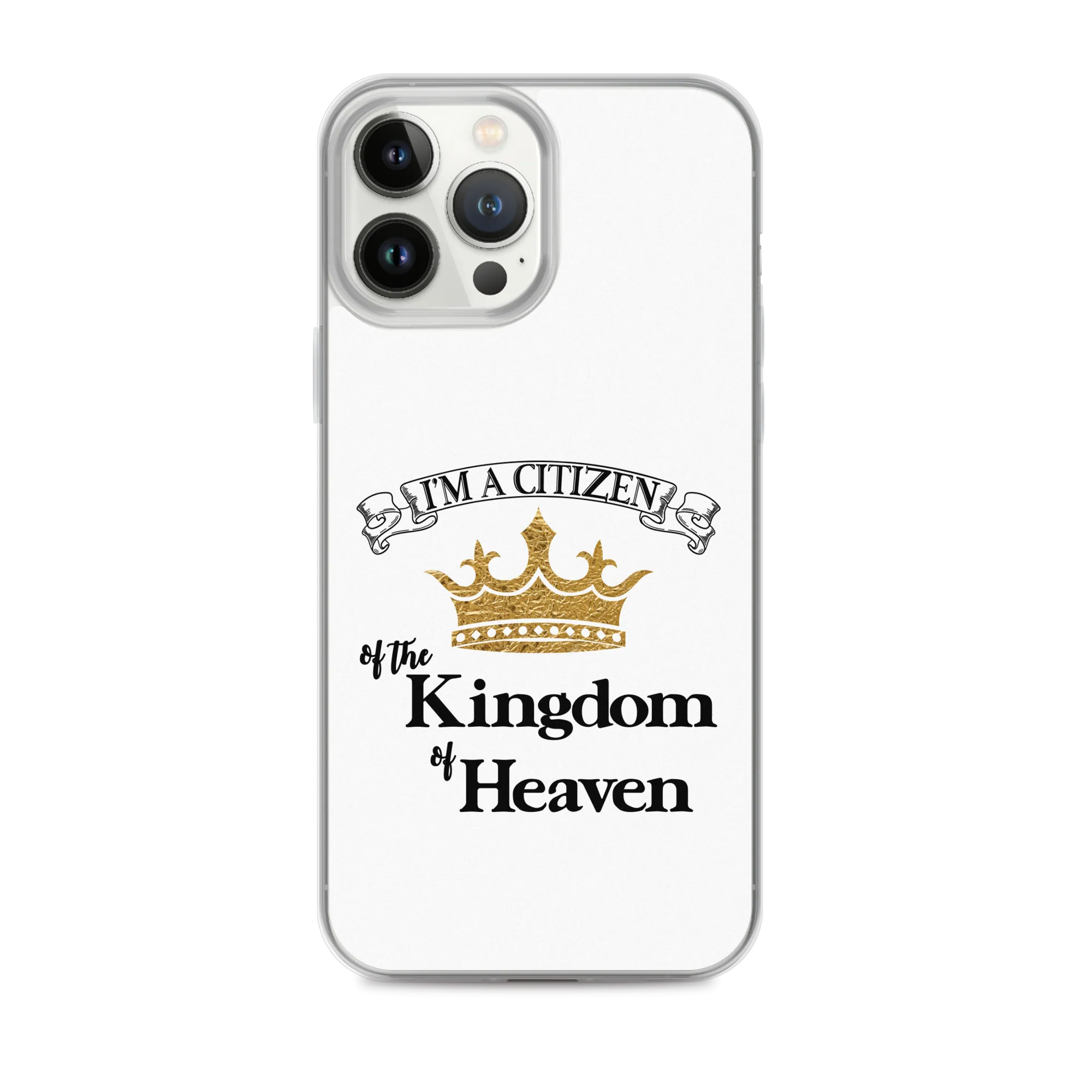 I'm a Citizen, iPhone White Case - iPhone SE thru iPhone 14 Pro Max, Black-Design
