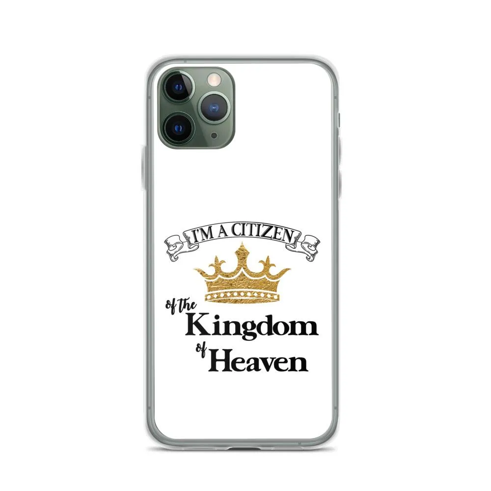 I'm a Citizen, iPhone White Case - iPhone SE thru iPhone 14 Pro Max, Black-Design