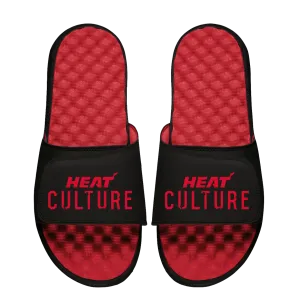 Islide HEAT Culture: Blood Red Wordmark Sandals