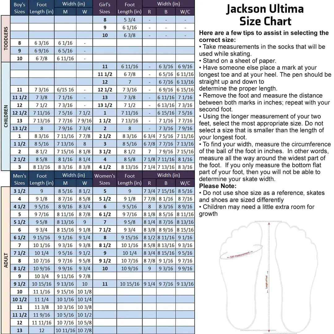 Jackson Debut Fusion FS2450 Womens Skate Boots