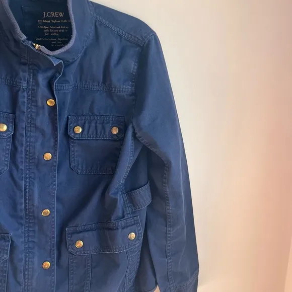 J.crew replaced boyfriend field jacket navy blue size medium