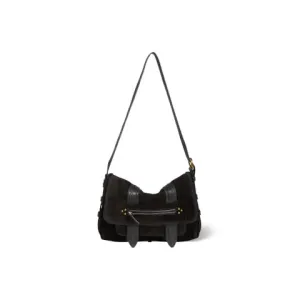 Jerome Dreyfuss Joe S Crossbody in Black Suede