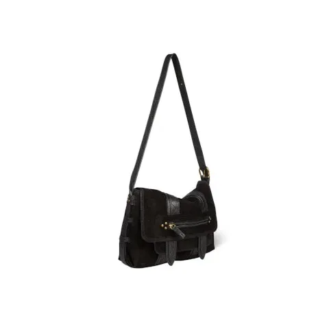 Jerome Dreyfuss Joe S Crossbody in Black Suede