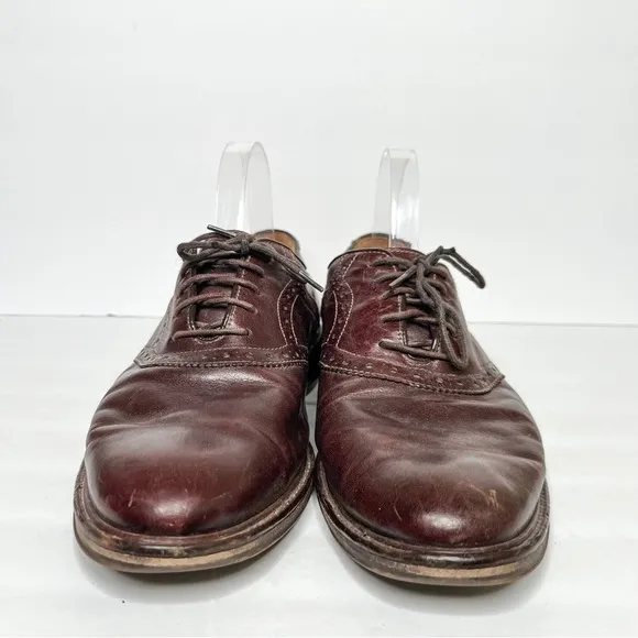 Johnston &amp; Murphy Brown Leather Oxfords Dress Shoes Size 10 Men’s