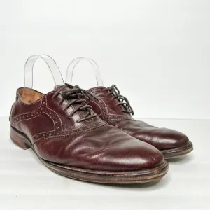 Johnston &amp; Murphy Brown Leather Oxfords Dress Shoes Size 10 Men’s