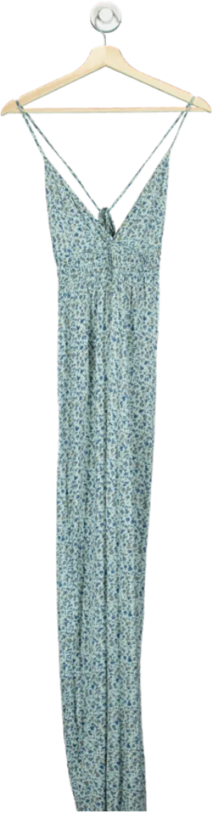 Joie Blue Floral Maxi Dress UK M