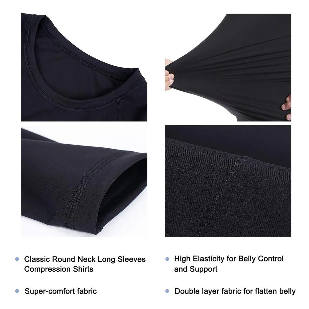 Junlan Men Slimming Compression Long Sleeve