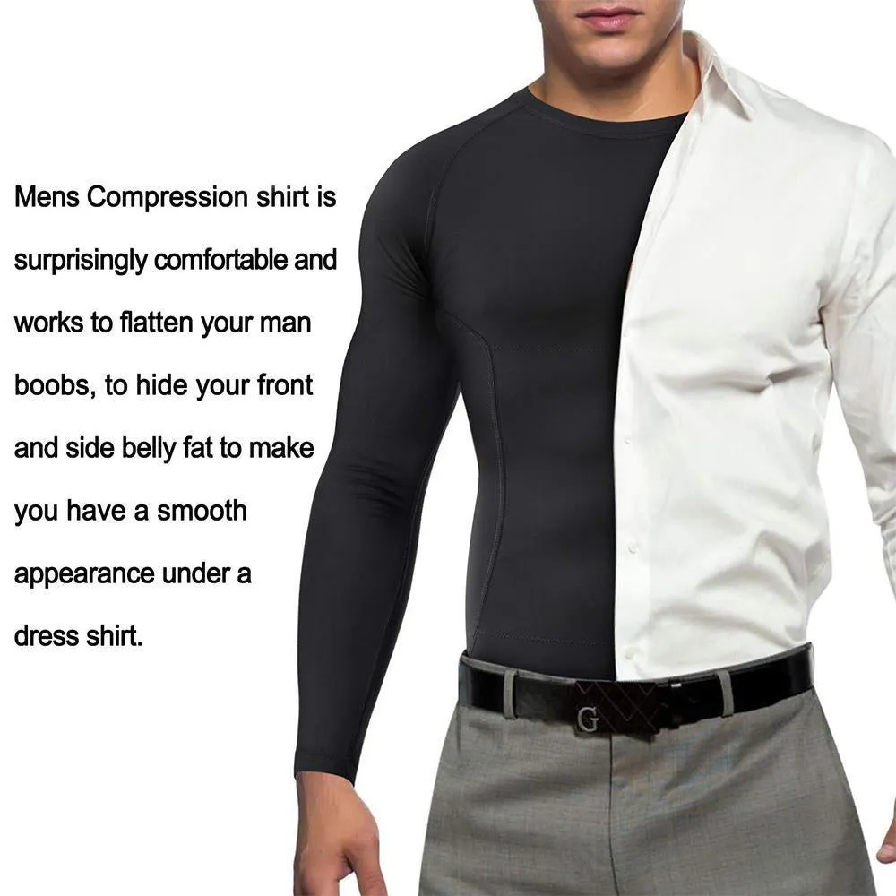 Junlan Men Slimming Compression Long Sleeve