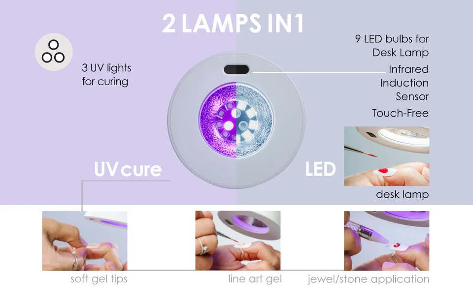 Kupa - MANIPRO GLO DUET UV/LED & Desk Lamp