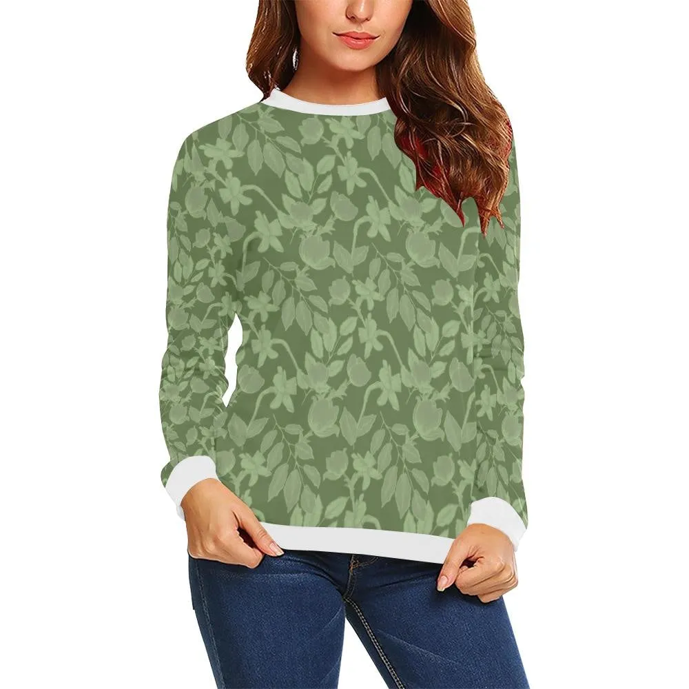 Lacey Green Crewneck Top
