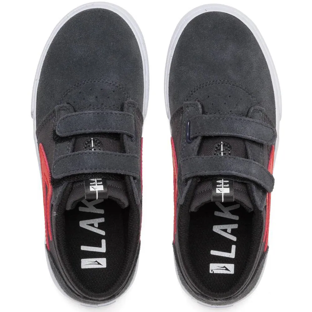 Lakai Griffin Kids Charcoal/Flame Suede
