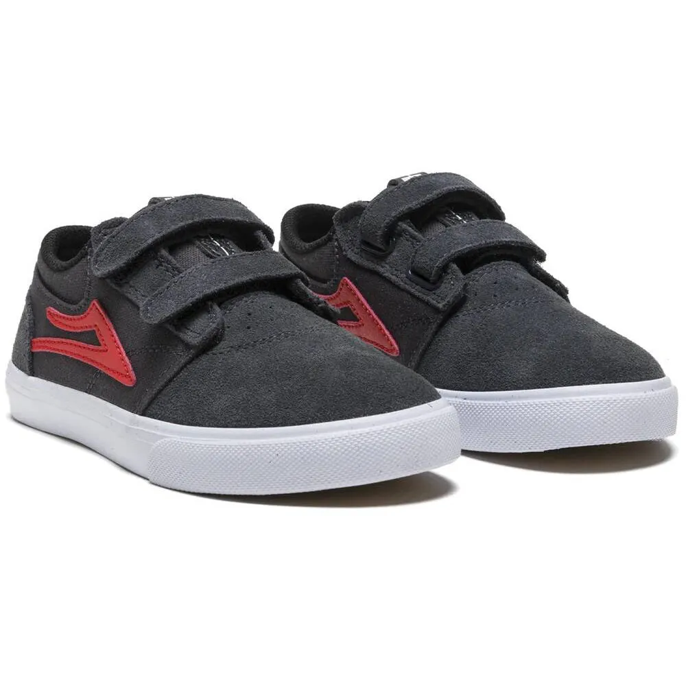 Lakai Griffin Kids Charcoal/Flame Suede