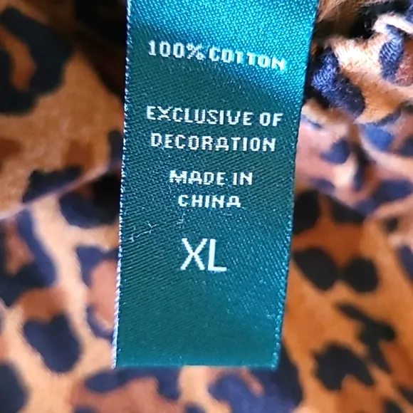 Lauren Ralph Lauren Leopard Print Lounge Set. XL. Like New.
