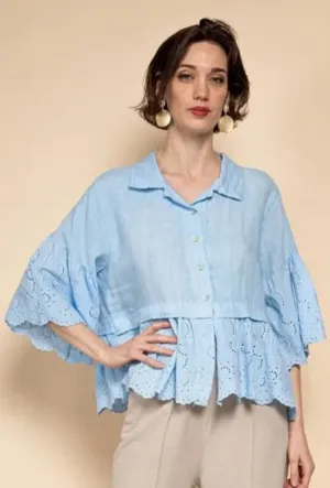 Lavender Fields French Linen Top by La Maison des Fibres Naturelles