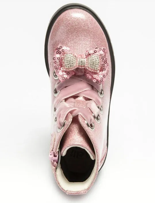 Lelli Kelly Pink Sparkly Bow Boots