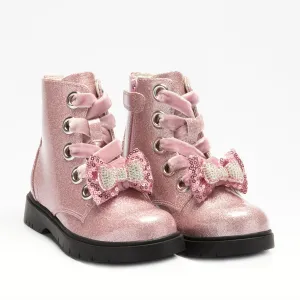 Lelli Kelly Pink Sparkly Bow Boots
