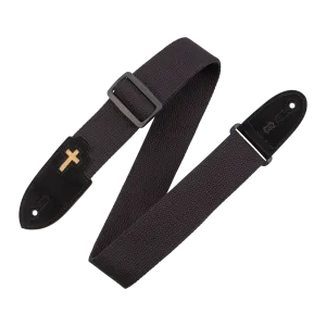 Levy's MC8C-BLK 2" Cotton Cross Strap