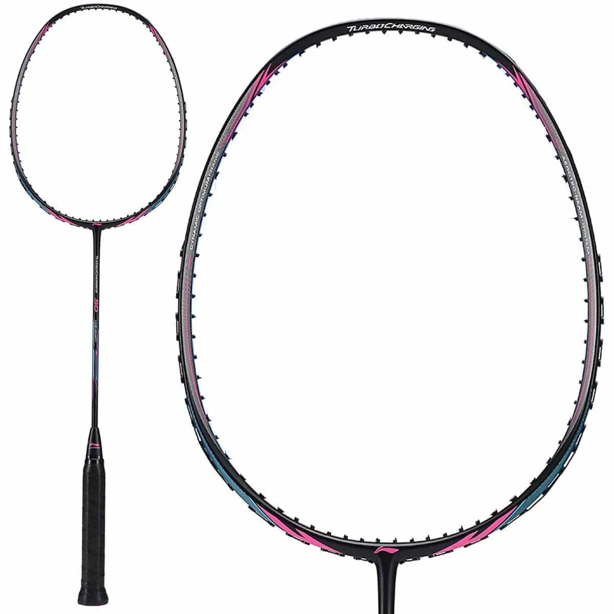 Li-Ning Turbo Charging 50 Boost Badminton Racket - Black Navy