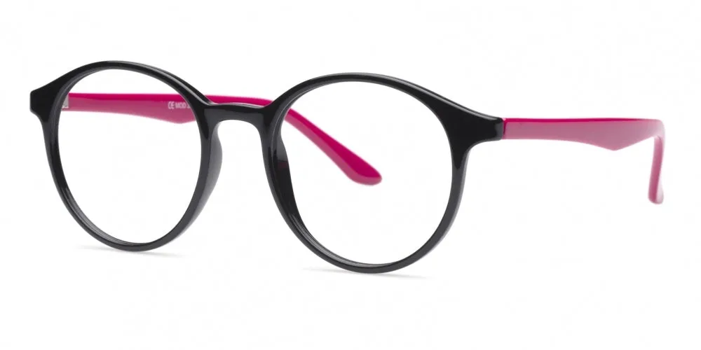 Loris Eyeglasses, Unisex Unbreakable Flexible Bendable Round TR90 Material, U-319