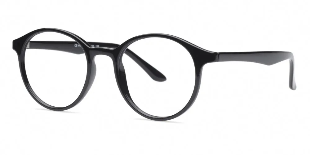 Loris Eyeglasses, Unisex Unbreakable Flexible Bendable Round TR90 Material, U-319