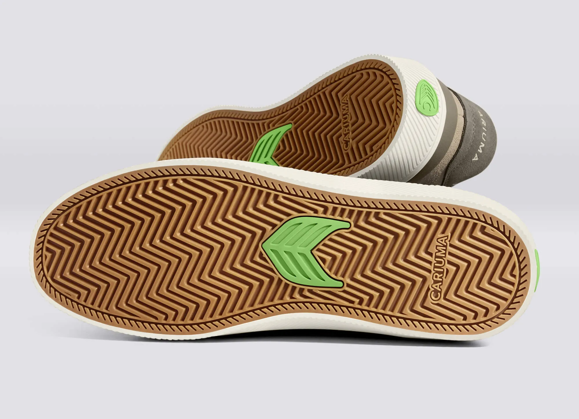 LUAN PRO Plaza Taupe Suede Ivory Logo Sneaker Men