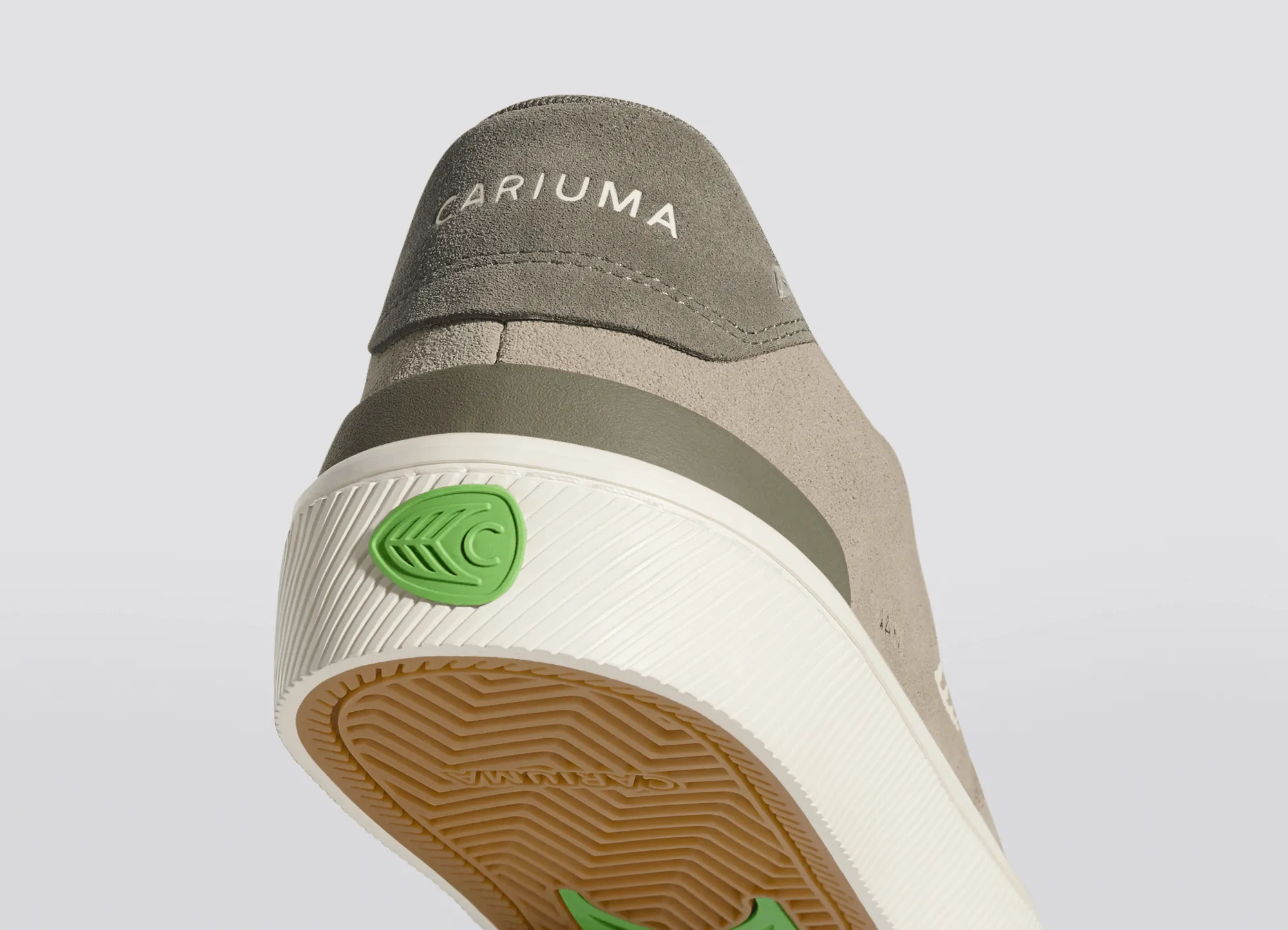 LUAN PRO Plaza Taupe Suede Ivory Logo Sneaker Men