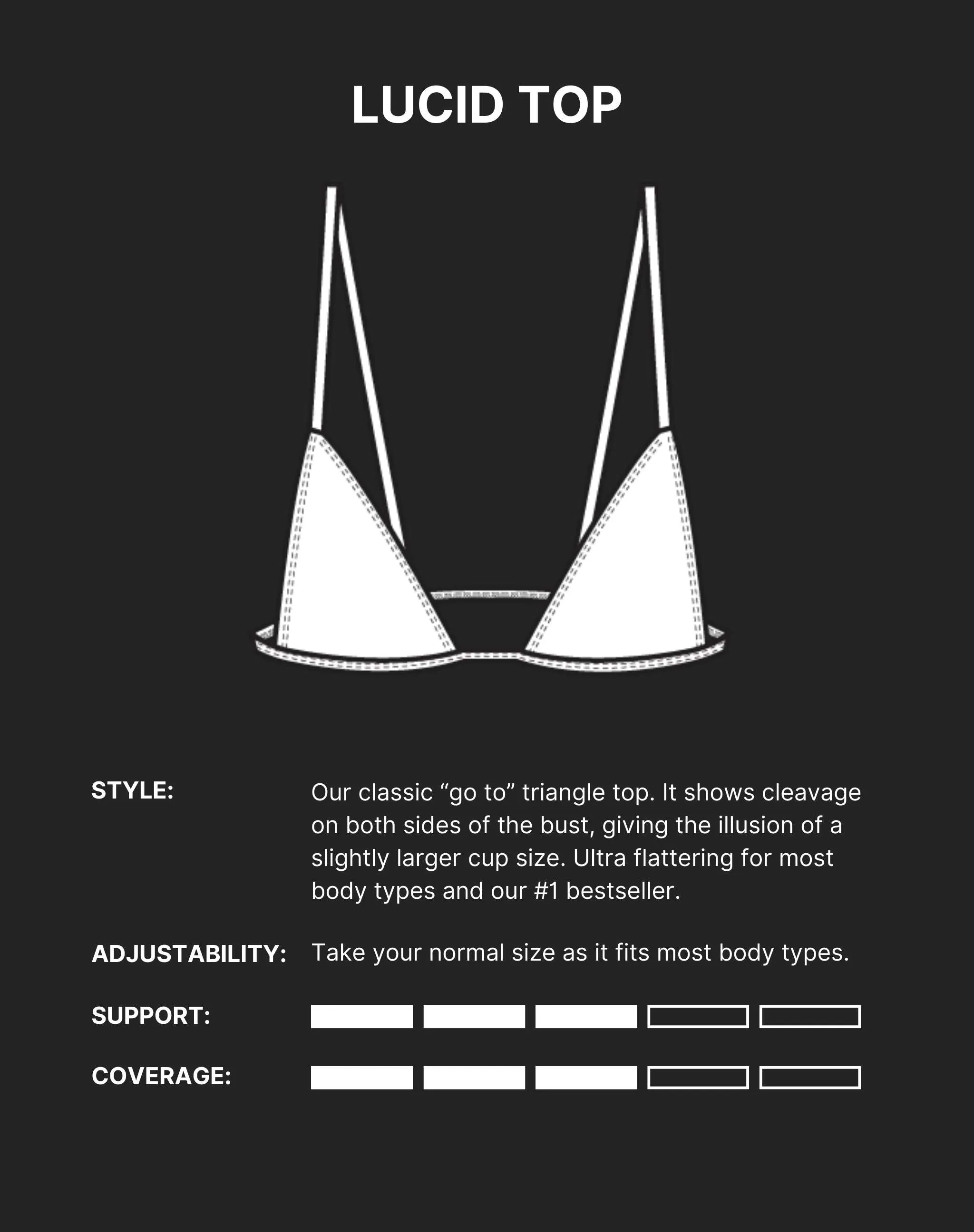 LUCID BIKINI TOP - Sunblock White