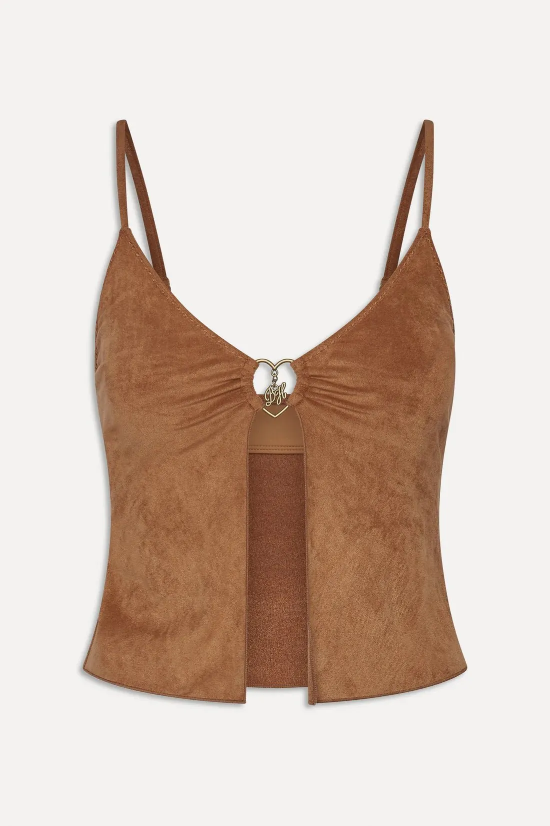 Lucy Suede Top in Sunkissed Suede