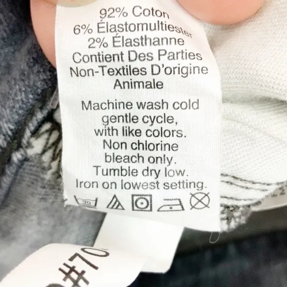 Madewell 9” High Riser Skinny Skinny Gray Wash 25