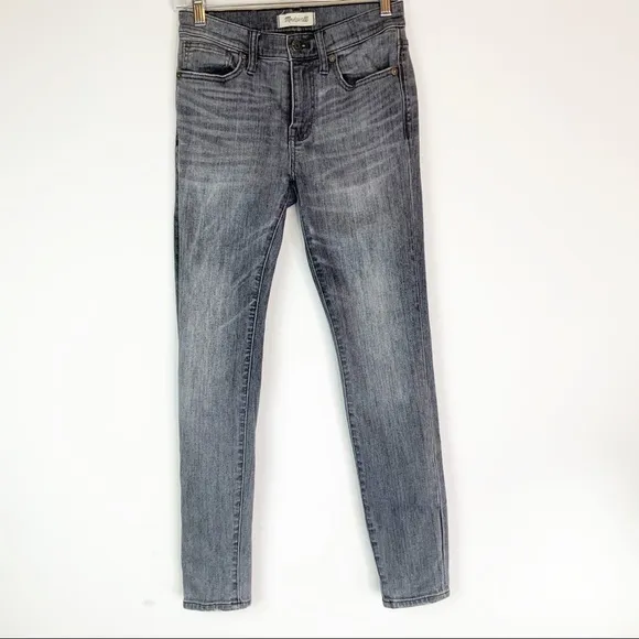 Madewell 9” High Riser Skinny Skinny Gray Wash 25