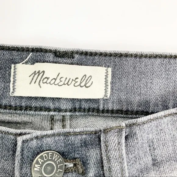 Madewell 9” High Riser Skinny Skinny Gray Wash 25