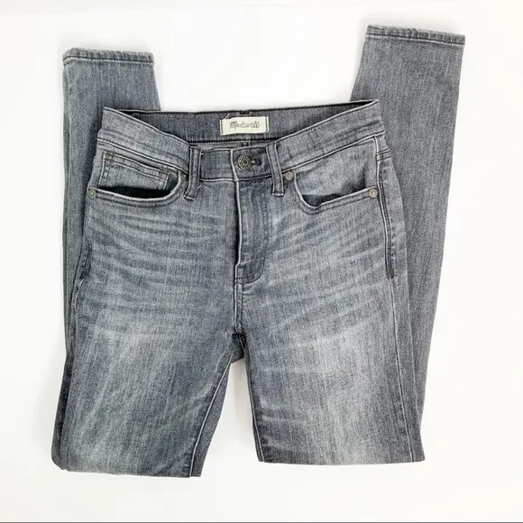 Madewell 9” High Riser Skinny Skinny Gray Wash 25