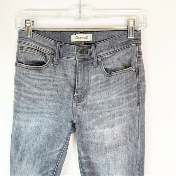 Madewell 9” High Riser Skinny Skinny Gray Wash 25