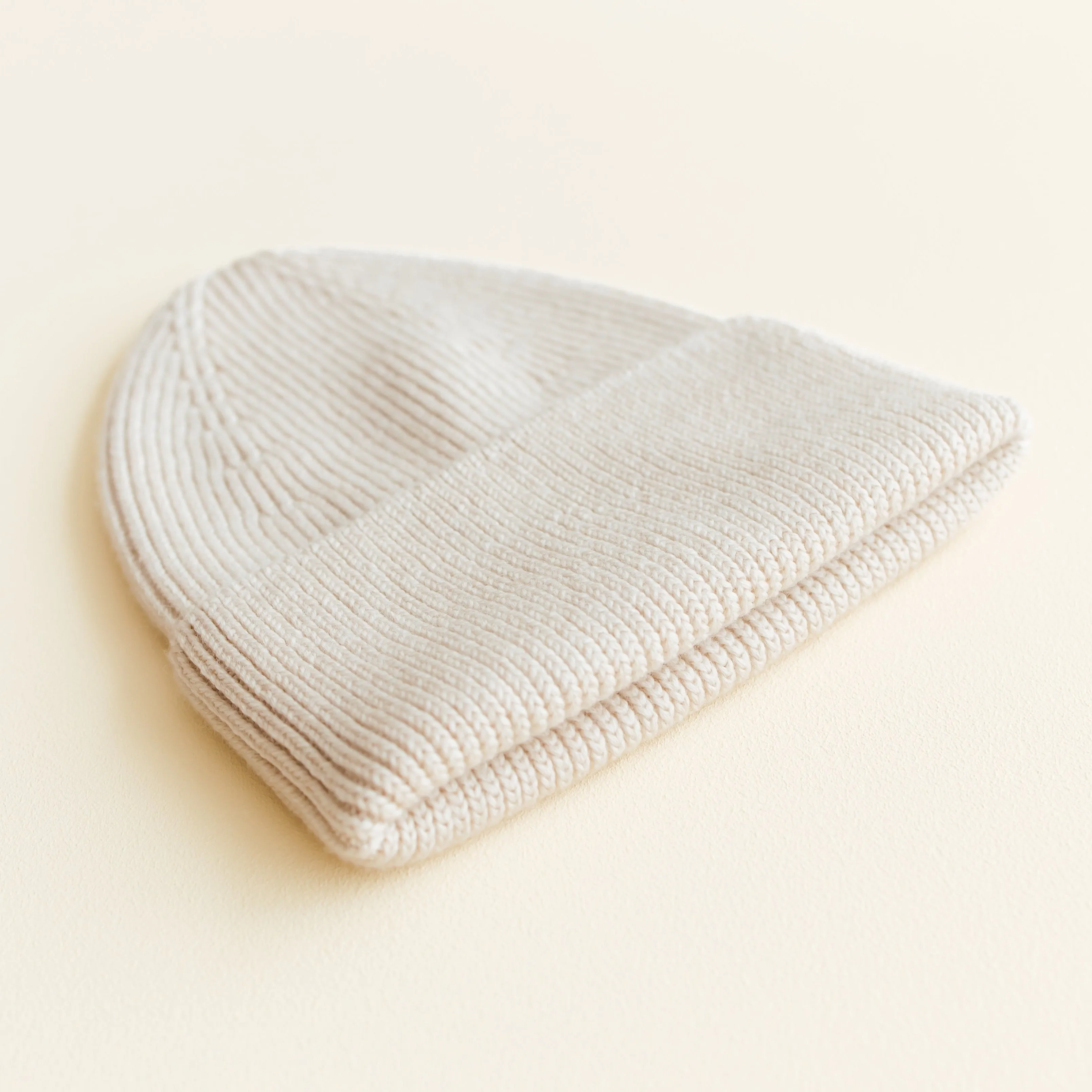 MAMA Fonzie Merino Wool Beanie (Cream)