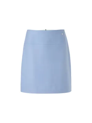 Marc Cain Wool Mini Skirt in Squill