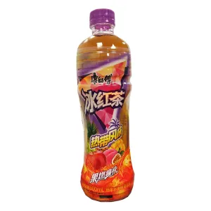 Master Kong Ice Tea Tropical Fruit 500ml ~ 康师傅冰红茶 热带风味 500ml