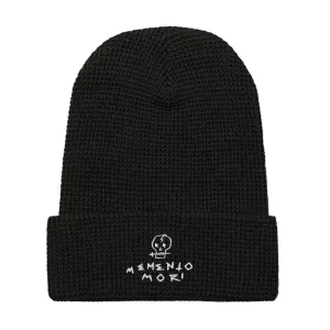 Memento Mori White Waffle beanie