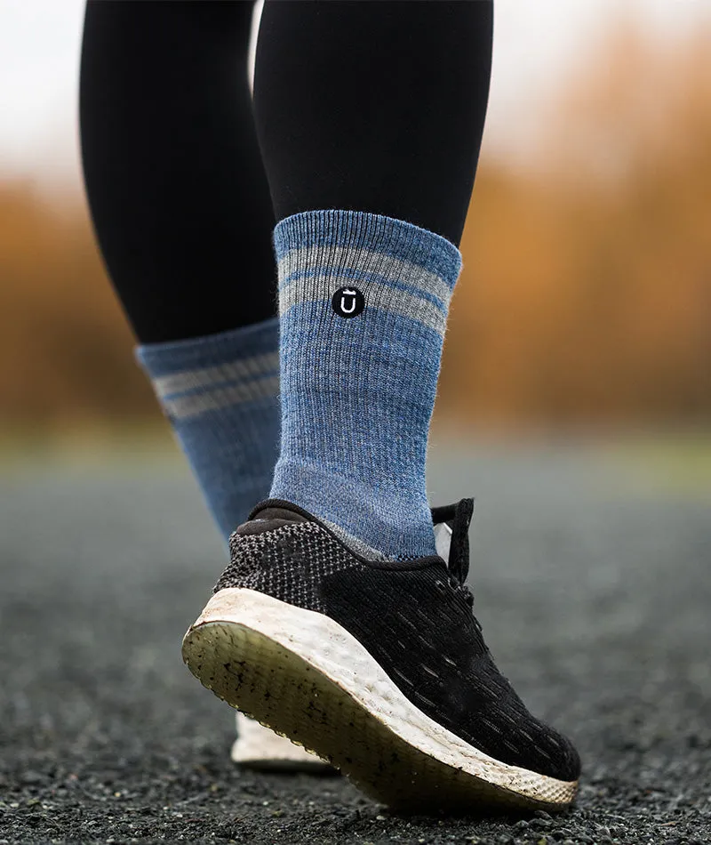 Merino Crew Socks Sky