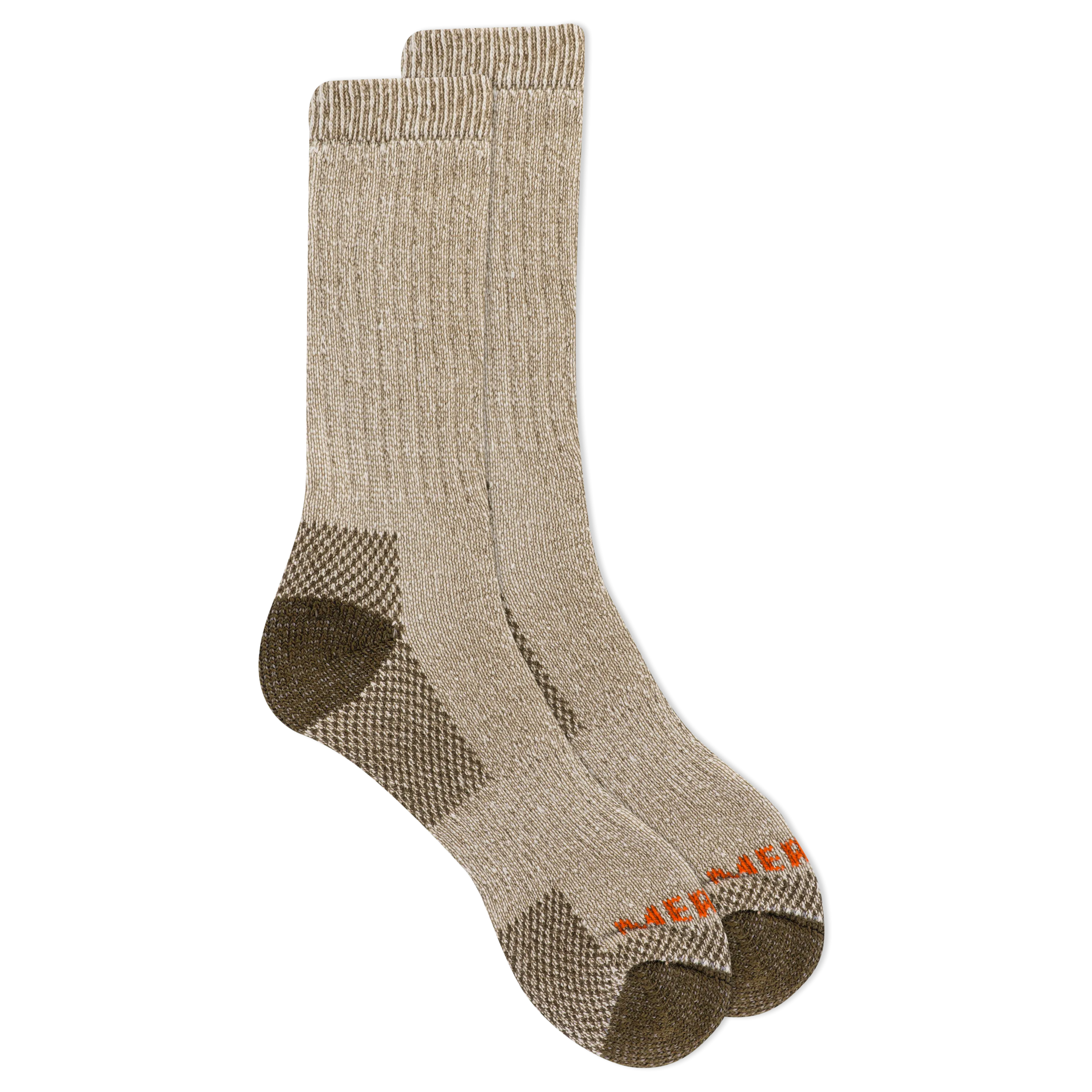 Merrell Heavyweight Insulating Merino Wool Hiker Crew Socks with Blister Protection