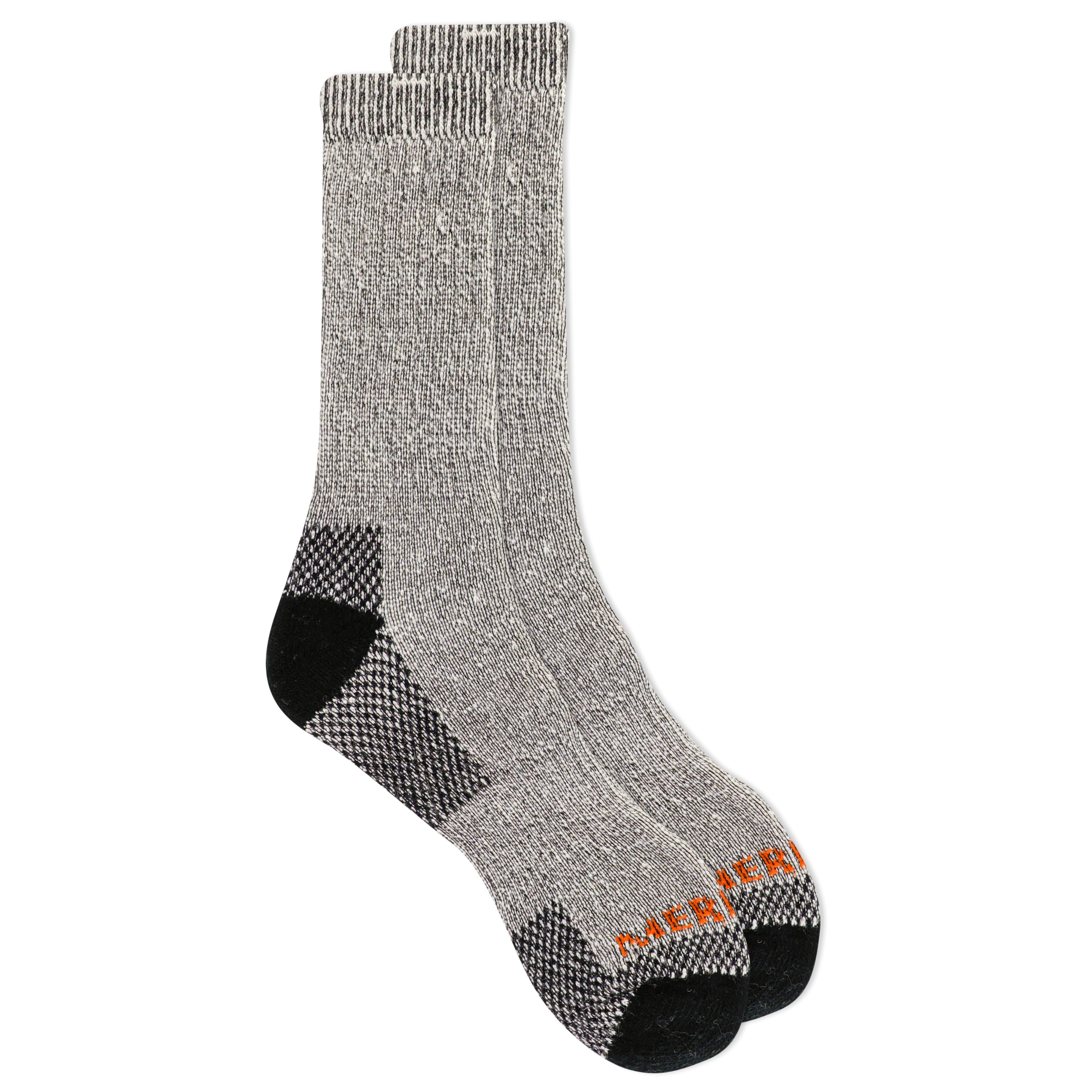 Merrell Heavyweight Insulating Merino Wool Hiker Crew Socks with Blister Protection