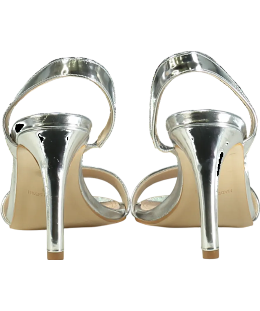 Mint Velvet Metallic Amara Stiletto Heel Sandals UK 6 EU 39 👠