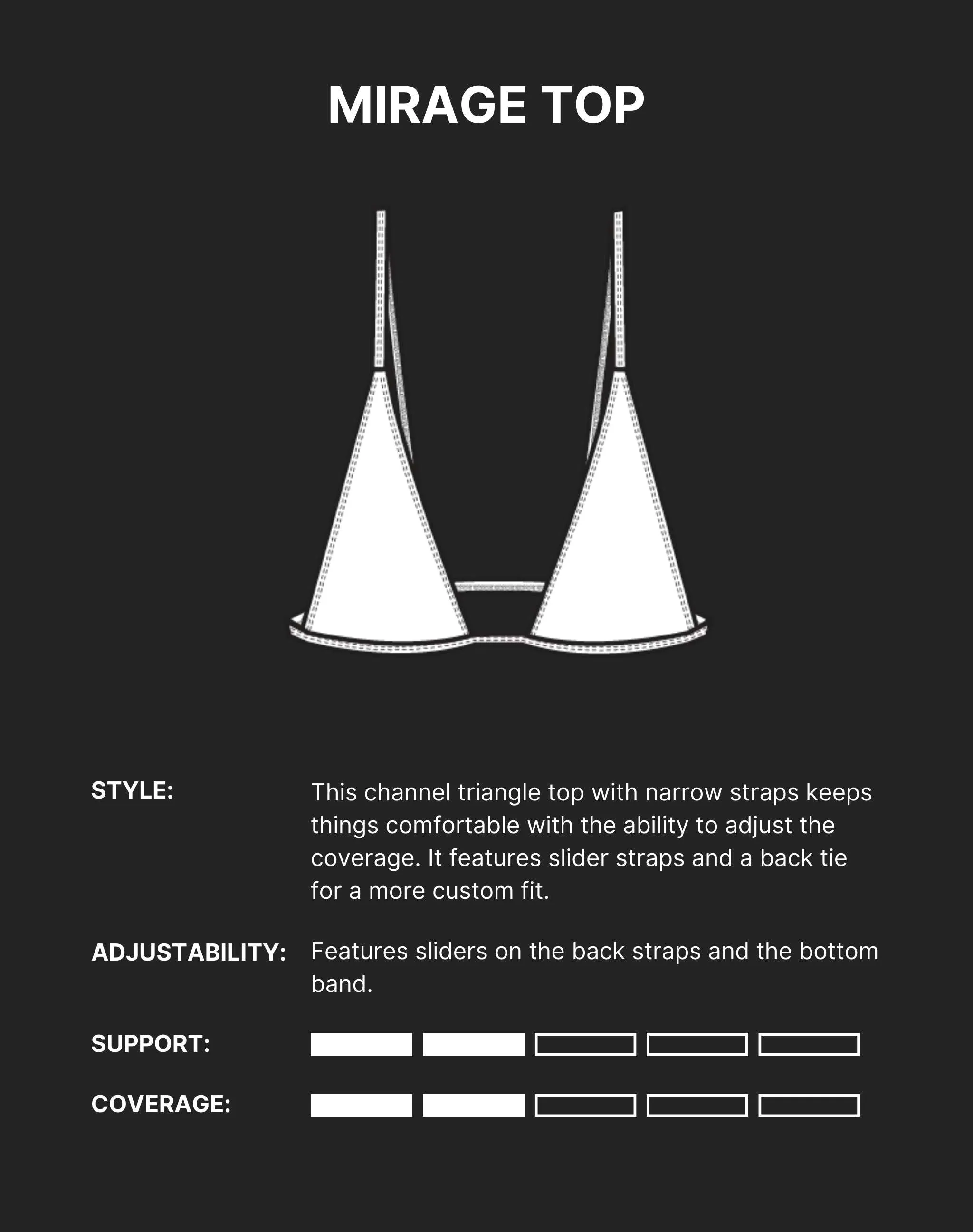 MIRAGE BIKINI TOP - Sunblock White