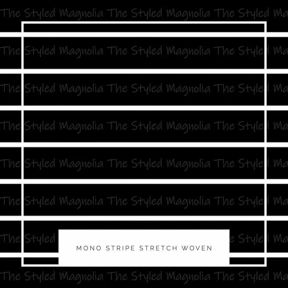 Mono Stripe STRETCH WOVEN