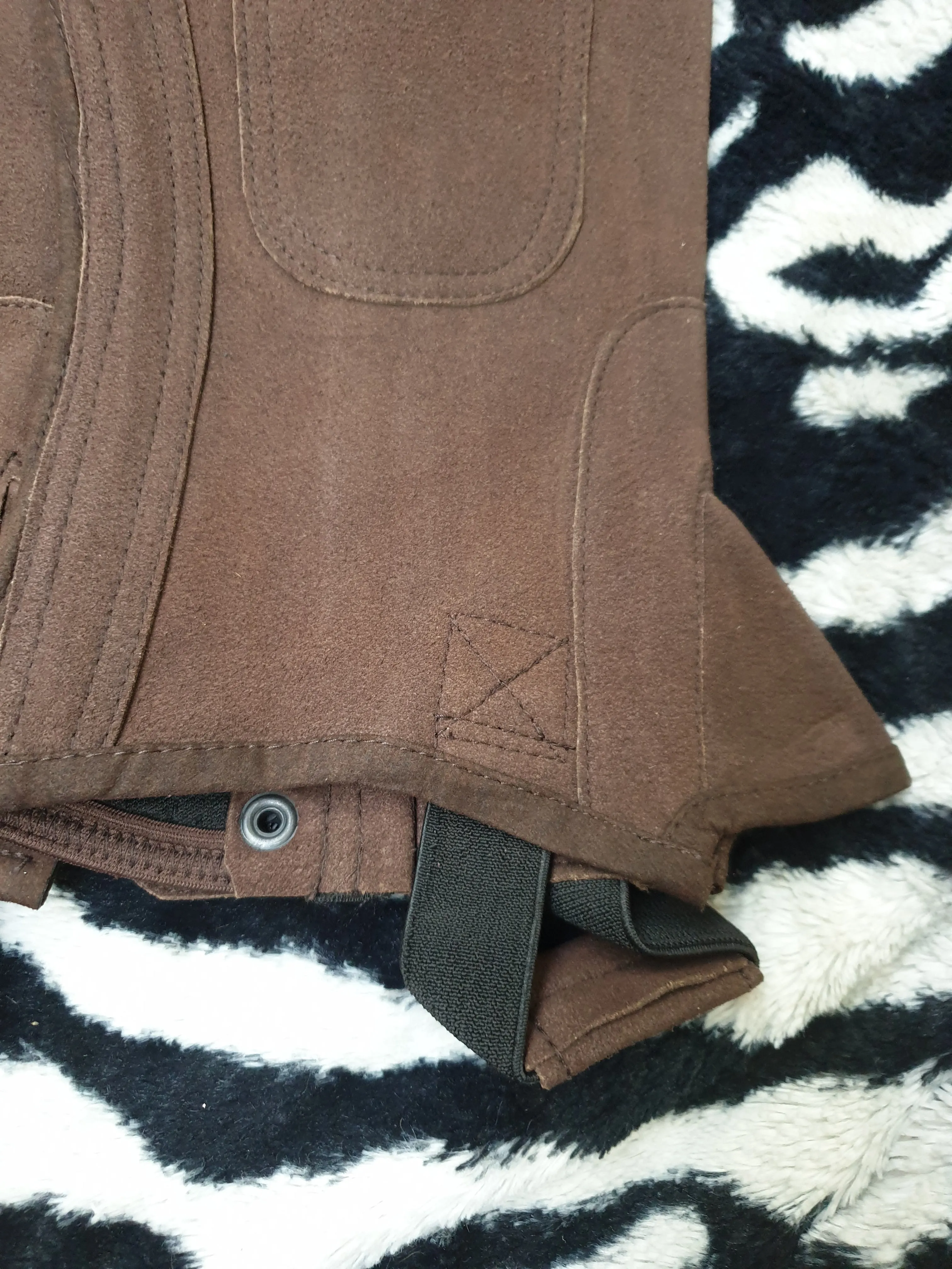 New Elico equestrian brown suede small adults chaps