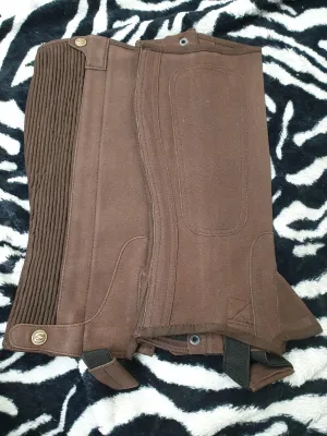 New Elico equestrian brown suede small adults chaps